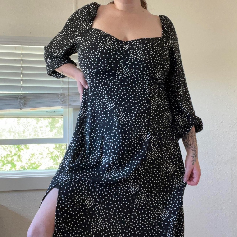 Black/White Polka Dot Dress